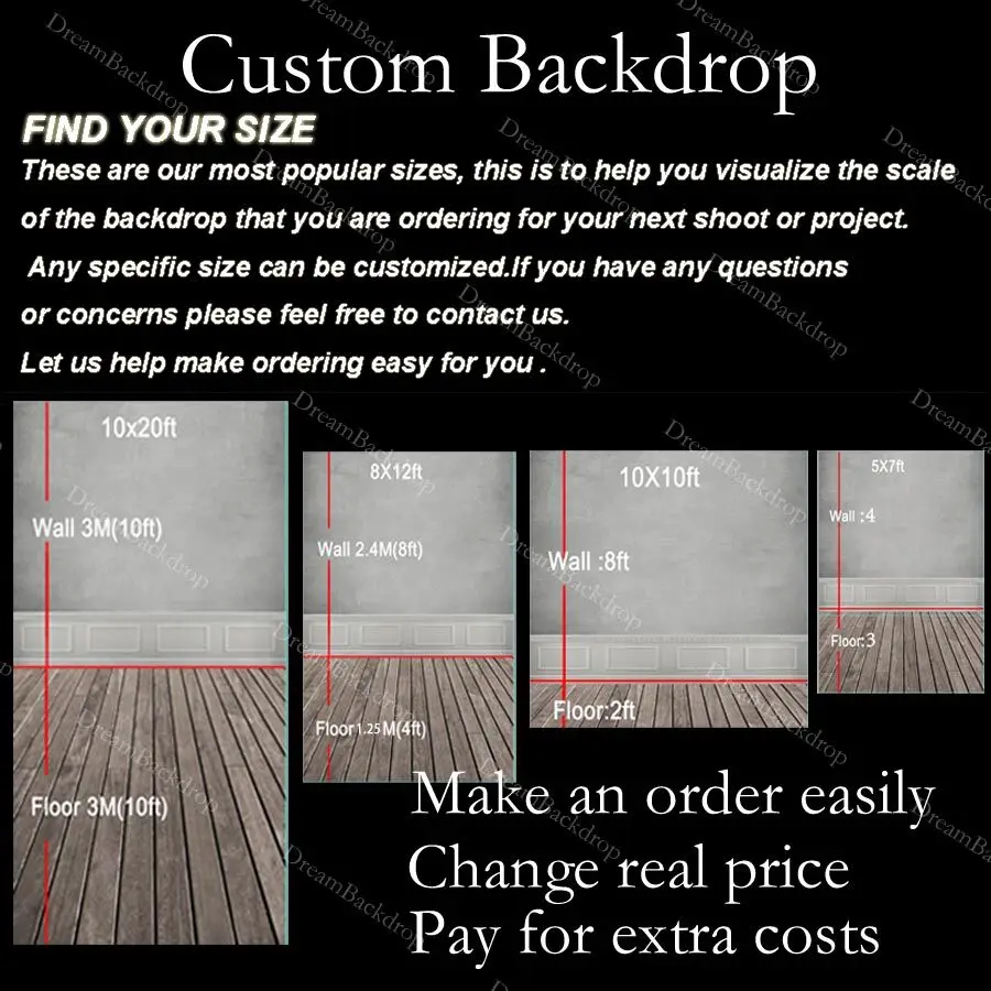 

5x7ft Photography Backdrop Printing Vinyl Banners Wedding Party Background Oxford fabric and Vinyl Backdrop S-1209