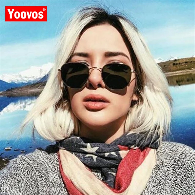 Yoovos летние Зеркальные Солнцезащитные очки женские/мужские модные металлические солнцезащитные очки Женские Классические брендовые дизайнерские очки зеркальные Oculos De Sol