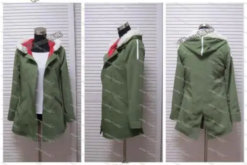 

Anime Noragami Yukine Olive green Hooded Jacket Cosplay Unisex Costume New A016