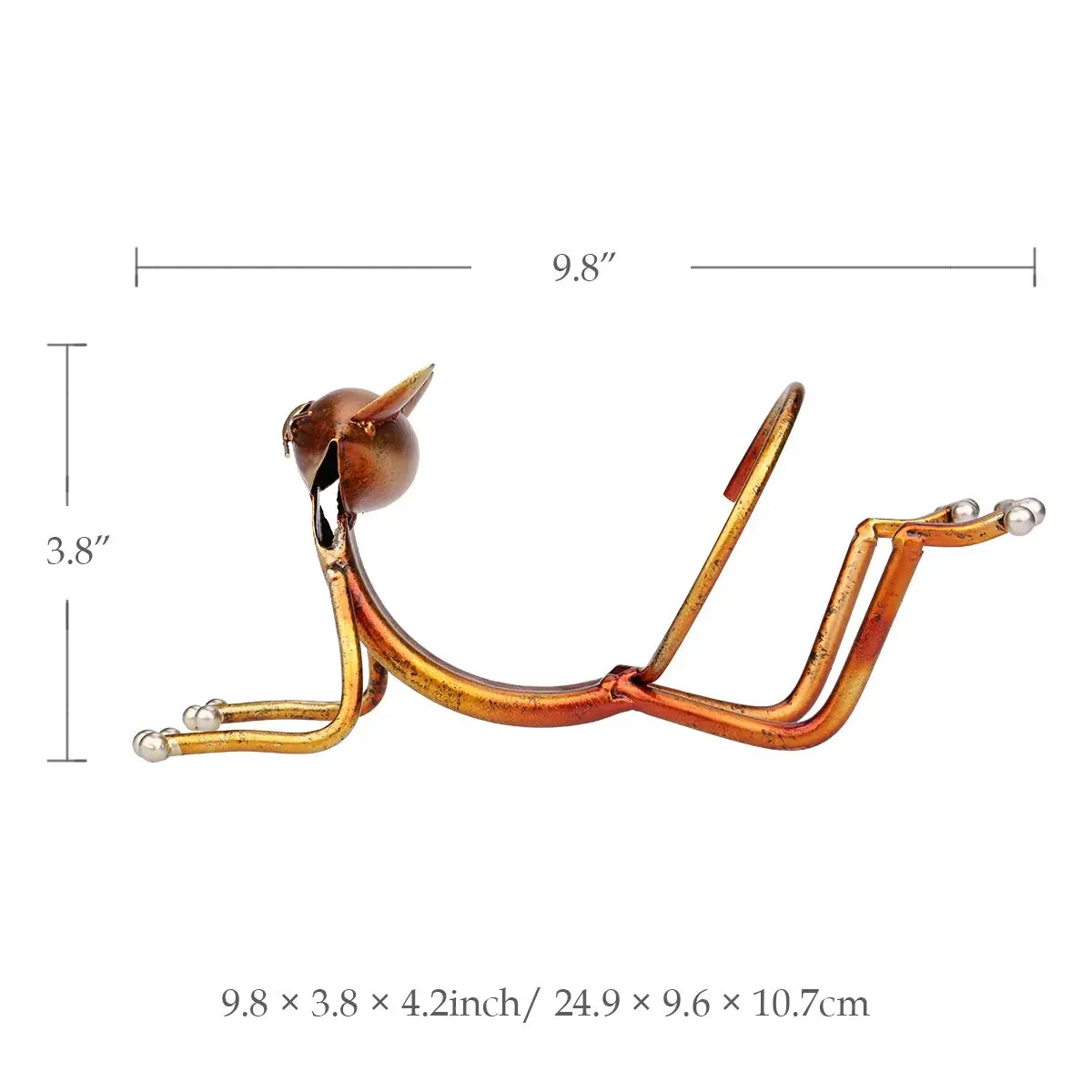 Tooarts Йога кошка винный держатель металлическая фигурка современное животное 3D
