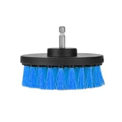 Blue 4 inch 3 шт., щетка для скруббера, щетка для чистки поверхностей ванной комнаты, ванна, плитка для душа, затирка, беспроводная щетка для скраба, набор для чистки дрели - Цвет: Blue 4 inch