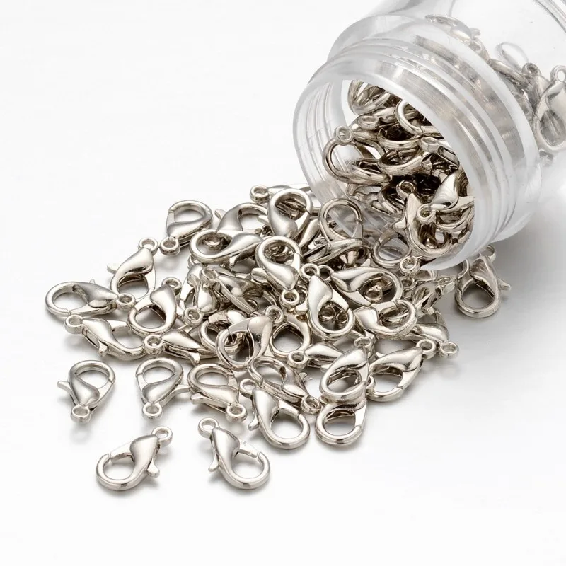 100 шт. 12x6 мм карабин для изготовления поиск ювелирных изделий DIY ожерелье браслет