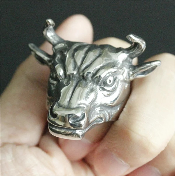 2016 огромное тяжелое кольцо Bullfighting из нержавеющей стали 316L высококачественное