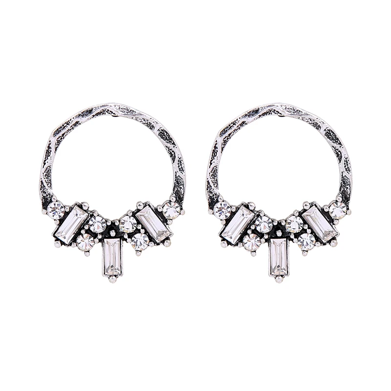 Золотой и Серебряный Цветной Круг Серьги для женщин ali express модные аксессуары