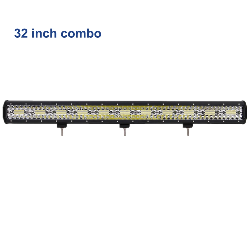 1pc 32inch combo Светодиодный светильник 4-32 дюйма, светодиодный светильник, светодиодный светильник для автомобиля, трактора, лодки, внедорожника, 4WD, 4x4, грузовика, внедорожника, вездехода, 12 В, 24 В - Цвет: 1pc 32inch combo