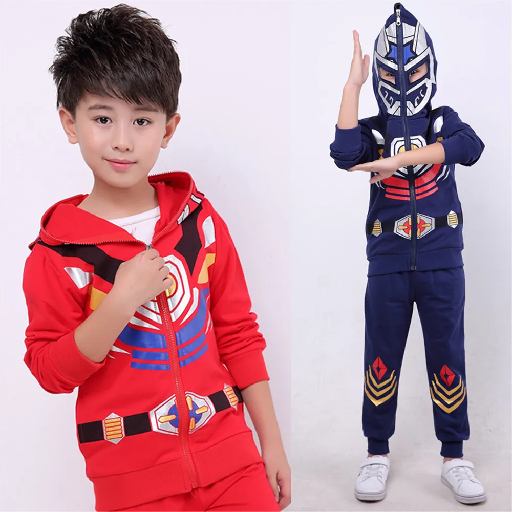 Комбинезон DINO CHARGE маска для косплея Детский костюм мальчиков красный синий