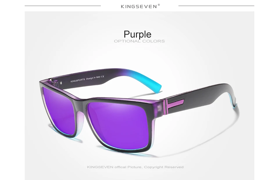 KINGSEVEN, мужские поляризованные солнцезащитные очки, зеркальные очки, солнцезащитные очки, мужские очки, lunette de soleil