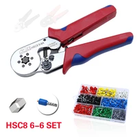 colors crimping tool cable crimp pliers hsc8 6 6 clip wire stripper cutter plier set electrical terminal crimper mini tools