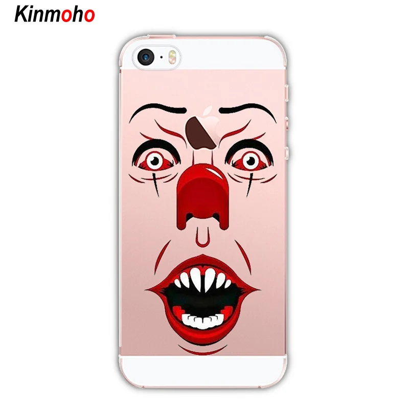 Мягкие силиконовые чехлы для телефонов Stephen King's IT клоун Pennywise чехол iPhone 7 6 6S 8 Plus 5S
