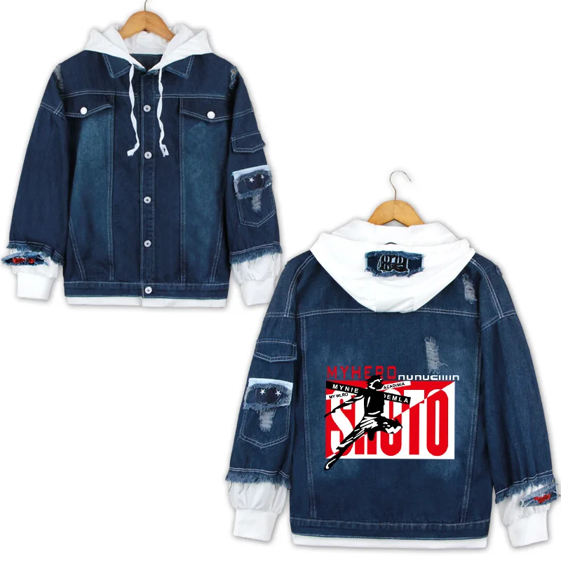 CostumeBuy, пальто для косплея «My Hero Academy Todoroki Shoto Midoriya izku», повседневные Костюмы, джинсовая куртка, толстовка с капюшоном, толстовка унисекс - Цвет: 8