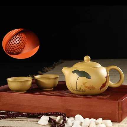 Лучшие продажи из исинской фиолетовой глины Xi Shi китайские чайники чайный набор