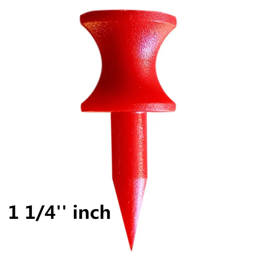 Red-32mm 50 Count Ти для гольфа Пластик замок Тройник 24 50 100 200 рассчитывать 1 1/4 ''1 1/2'' 1 3/4 ''2'' дюймовый короткие удлиненные 6 цветов в упаковке P& P - Цвет: Red-32mm 50 Count
