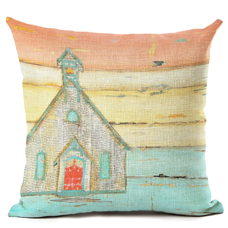 2016 Новый креативный модный домашний декор наволочка Ретро пляжная домашняя