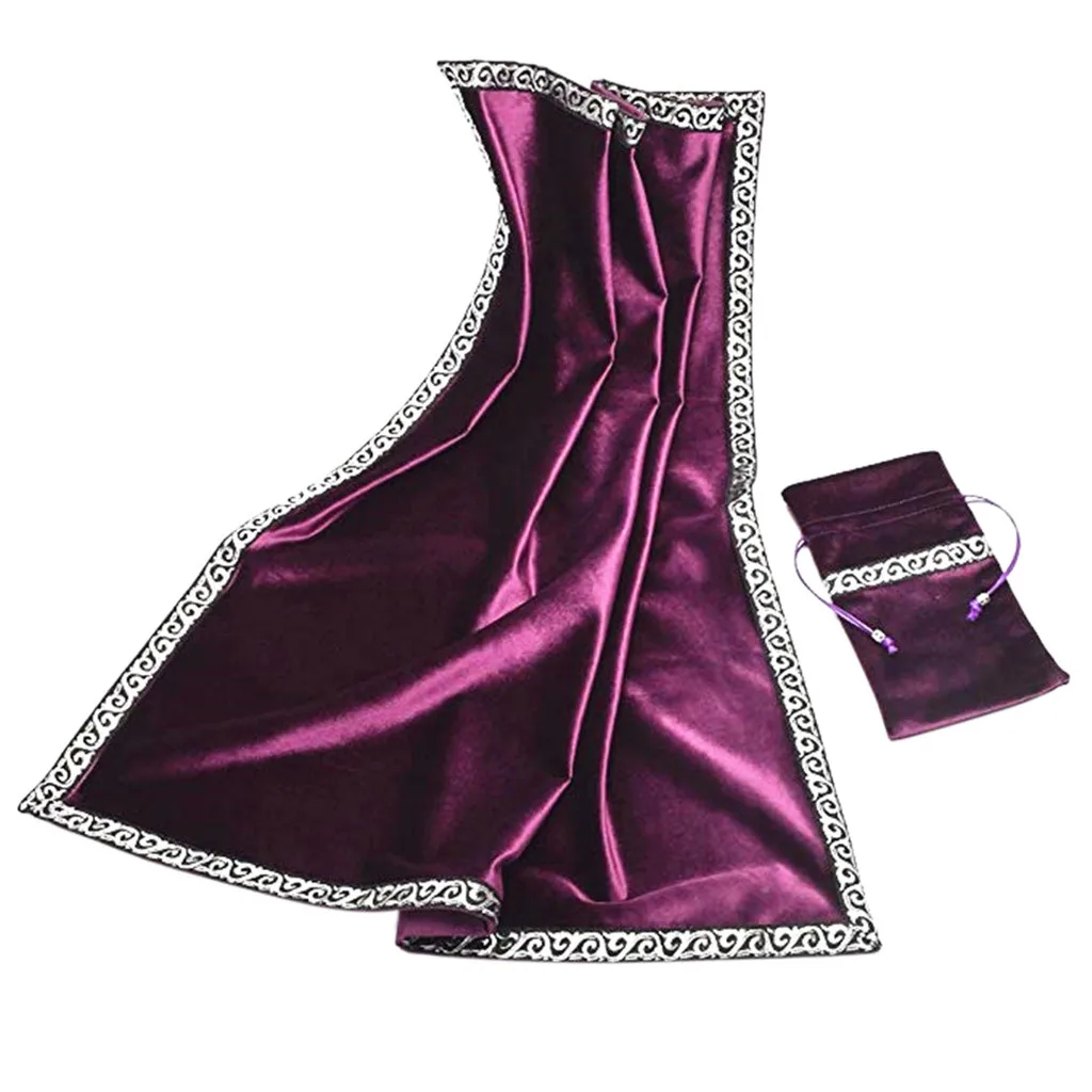 Алтарь Таро настольная сумка Декор Гадание Карты Wicca квадратная скатерть ткань