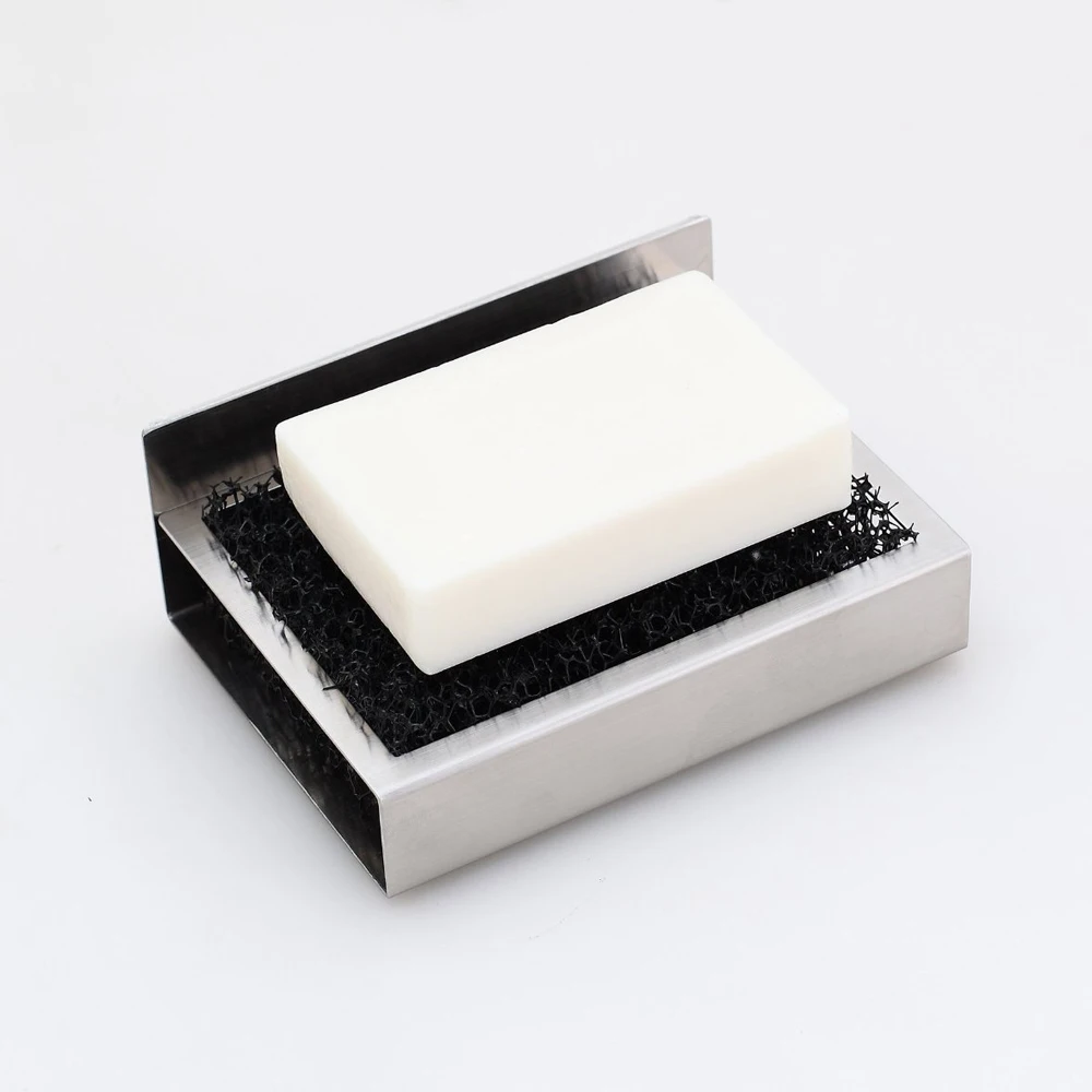 Мыльница Leyden из матовой нержавеющей стали серебристый держатель для мыла ванной