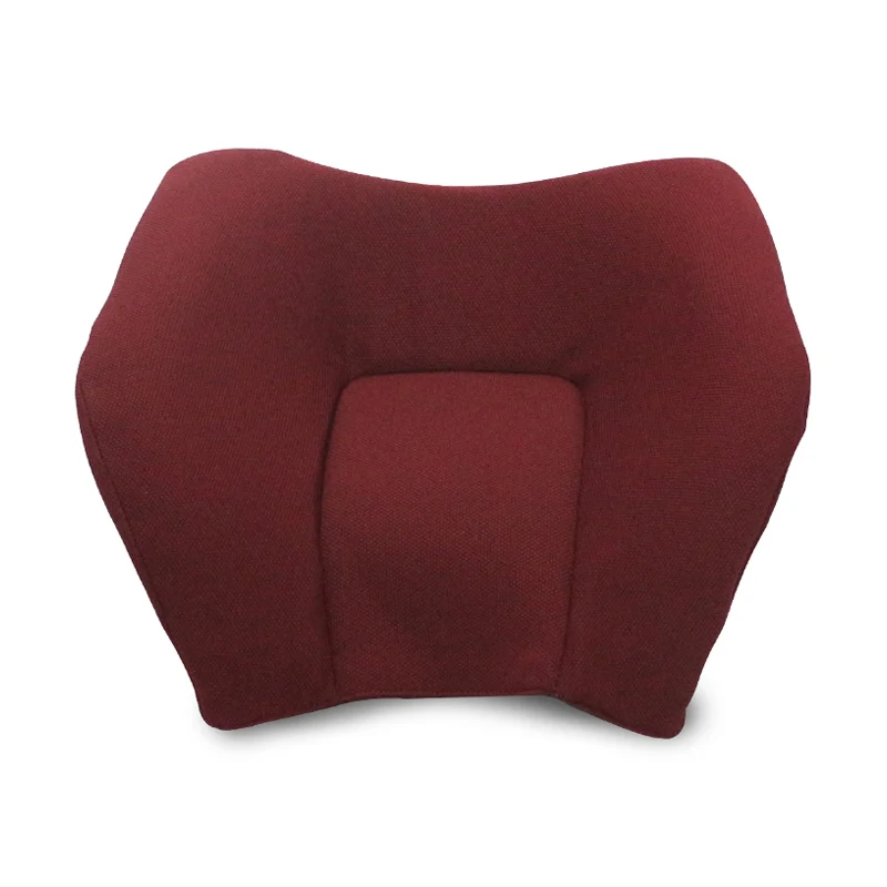 Red Headrest LOEN 1 шт., автомобильное заднее сиденье, подушка для сна и шеи, подголовник с эффектом памяти, хлопковая подушка для путешествий, Автомобильная подушка для сна, черный, красный, серый, бежевый, универсальная - Цвет: Red Headrest