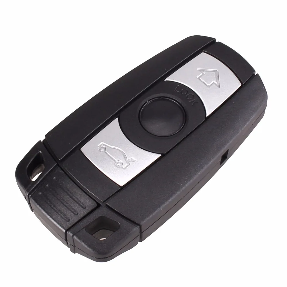 KEYYOU 10 шт./лот 4 кнопки Smart Remote Автомобильный Брелок чехол для BMW 1 3 5 6 серия авто ключ