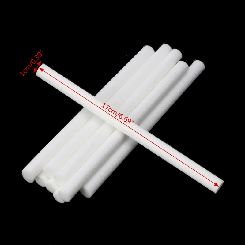 

10Pcs 10mmx170mm Humidifiers Filters Cotton Swab for Humidifier Aroma Diffuser