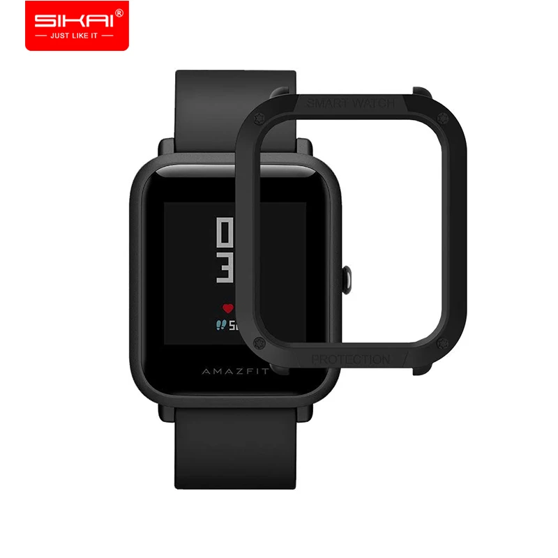 SIKAI для Amazfit Bip Смарт-часы аксессуары красочный ПК спортивный корпус для Xiaomi Huami Молодежные часы защитный чехол