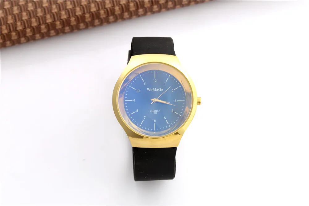 Womage Brand Watch Fashion Men Watches Silicone Band Quartz Wristwatches Man Watch reloj deportivo hombre relogio masculino images - 6