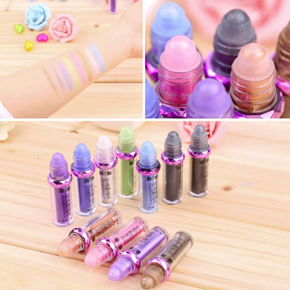 Тени для век 16 цветов блестящие синие Серебристые розовые естественные