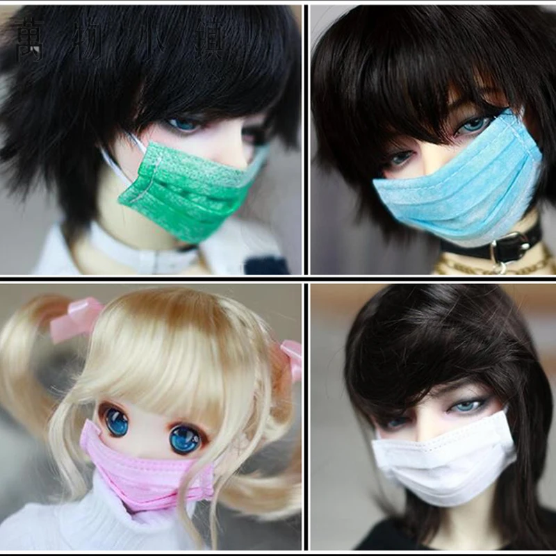 Новая мини маска синяя/белая/Розовая/зеленая 1/3 1/4 1/6 BJD Кукла SD MSD YOSD аксессуары|1/6