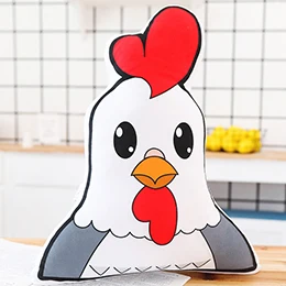 Cock Разные Плюшевые Декоративные подушки животные Единорог фрукты клубники ледяное облако дождь Молоко Бутылка девушка шляпа мультфильм Пледы Подушки - Цвет: Cock