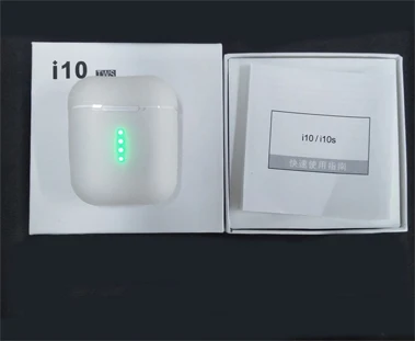 i10 I10 tws i10s 1:1 Оригинальные Bluetooth наушники беспроводные Bluetooth 5,0 наушники Сенсорное управление для смартфонов мобильных Android iPhone - Цвет: i10