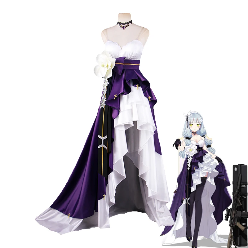 Первый Anniversery игра девушки Frontline HK416 Косплей Костюм женский Delux Fomal платье Хэллоуин