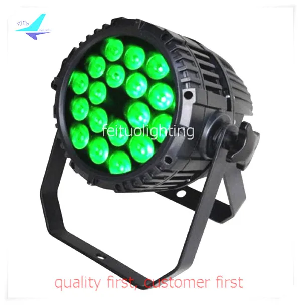 Бесплатная доставка 10 шт./лот LED 18x18 Вт RGBWA UV 6IN1 открытый сценический Par свет IP65