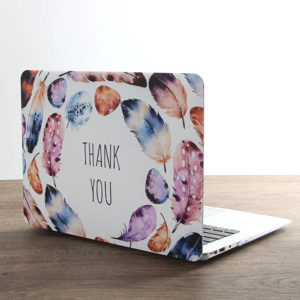 DC 25 Чехол для ноутбука с рисунком перьев для MacBook Air Pro retina 11 12 13 15 дюймов с сенсорной панелью+ чехол для клавиатуры - Цвет: DC 25