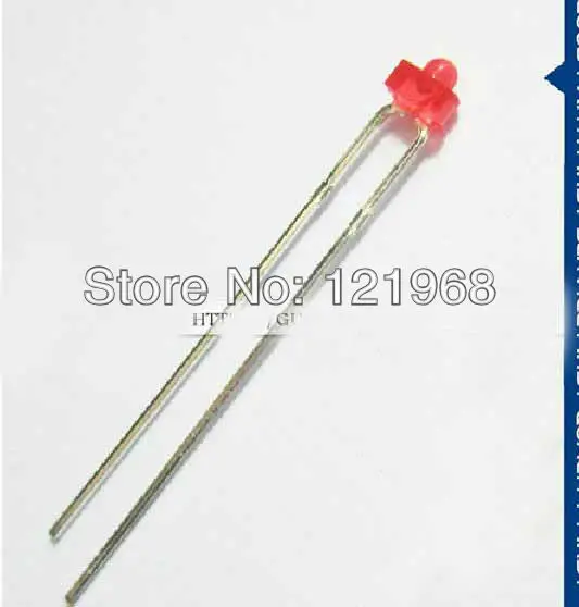 Красный диффузный диодный светодиод 1 8 мм 2 0-2 в 620-630nm(CE &amp Rosh) | Лампы и освещение