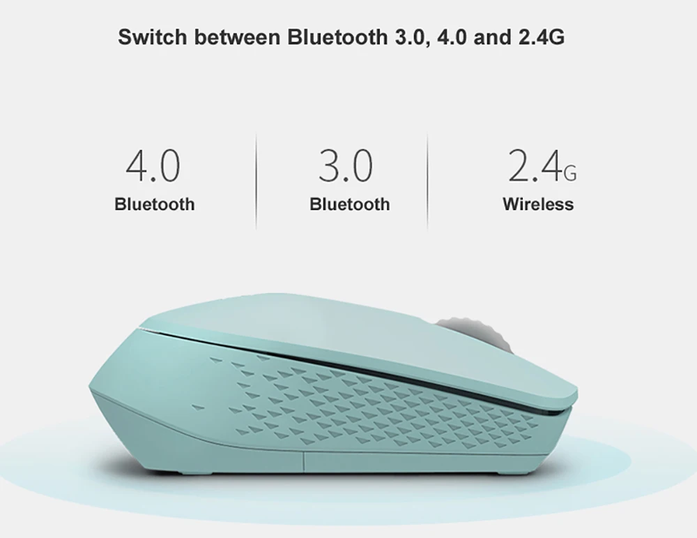Оригинальная Бесшумная Беспроводная оптическая мышь Rapoo M100, Bluetooth 3,0/4,0 RF 2,4G, бесшумная мини-мышь для Macbook, ПК, ноутбука