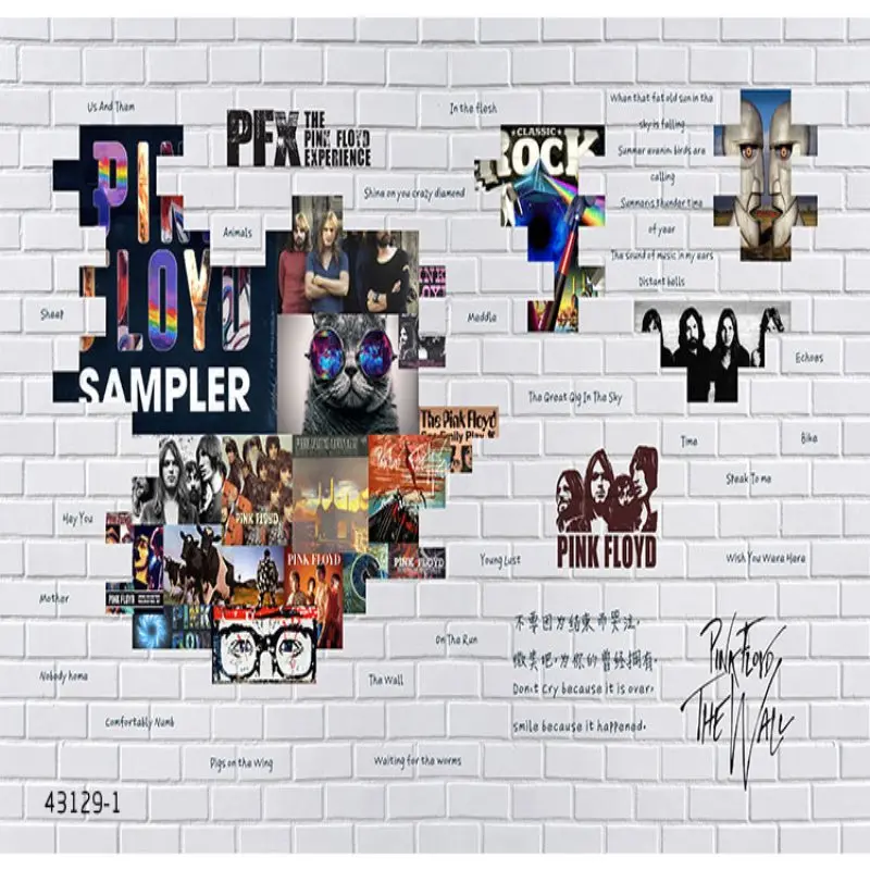 Бесплатная доставка Европа и США рок-звезда группа кирпичная стена Большая