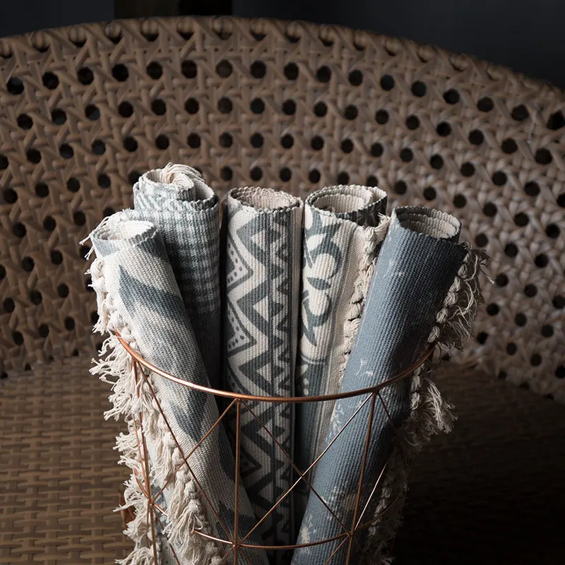 Современный простой хлопковый ковер для гостиной спальни кровати рядом с ванной