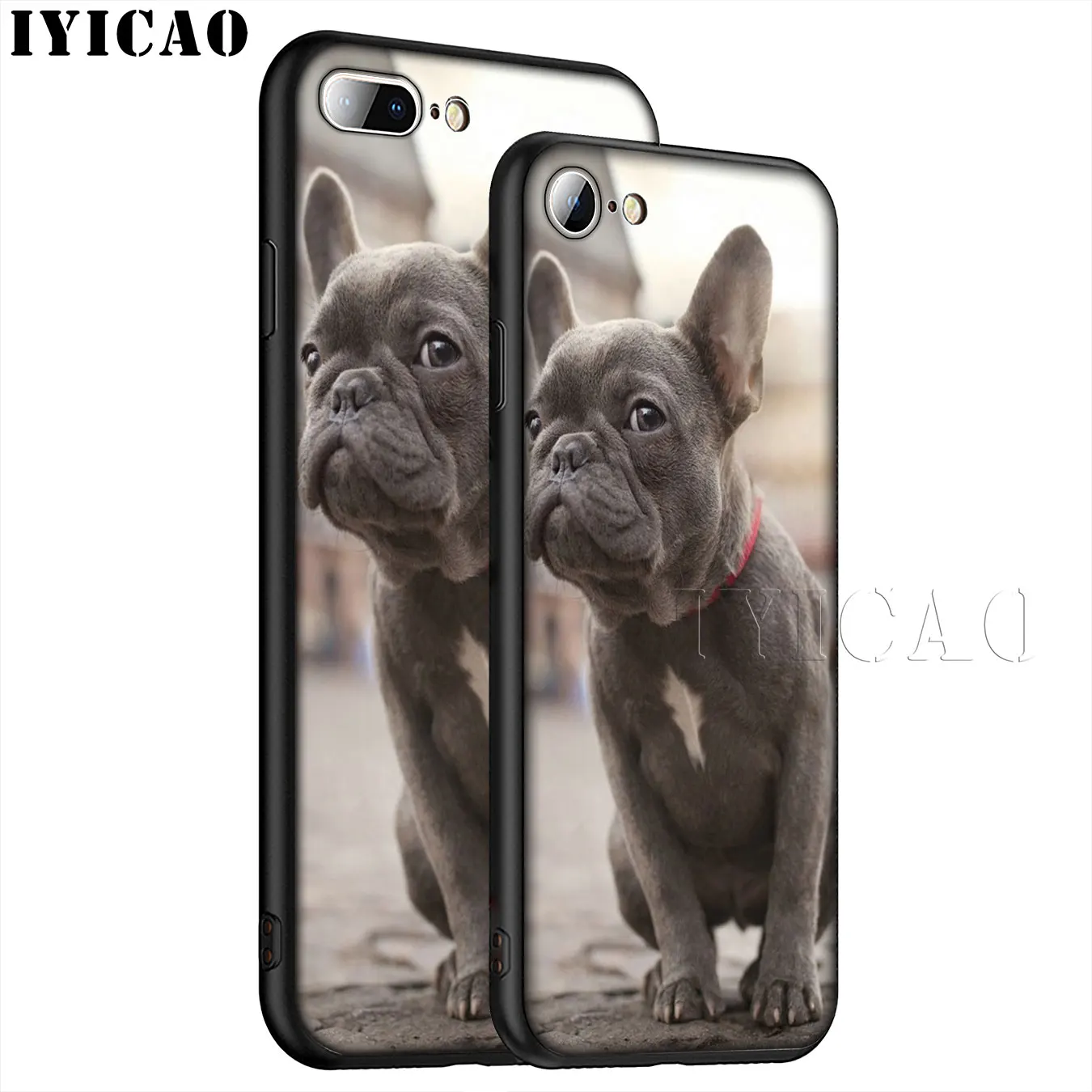 IYICAO Мягкий силиконовый чехол для iPhone XR X XS 11 Pro Max 6 6S 7 8 Plus 5 5S SE TPU черный |