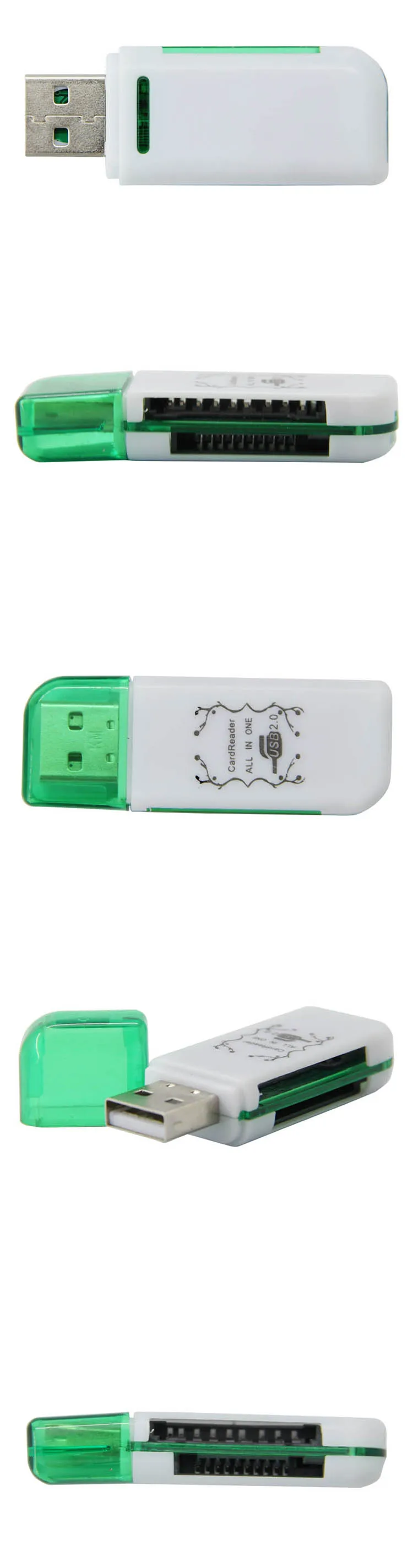 Высокая Скорость во всем мире все в одном USB2.0 Multi чтения карт памяти для TF/MS/TF/M2 микро-tf /T-Flash card reader