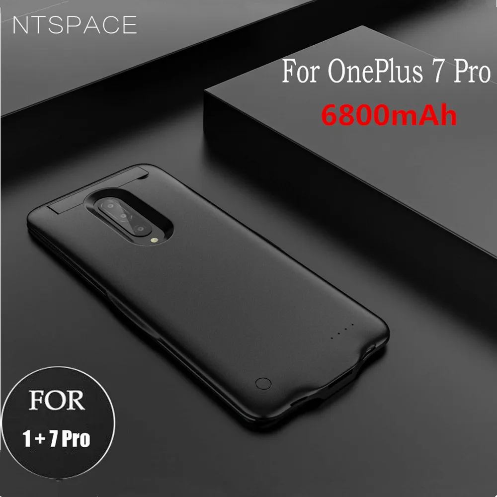 NTSPACE 6800 мАч зарядное устройство чехол s для Oneplus 7 Внешний Аккумулятор Чехол для зарядки портативный противоударный внешний аккумулятор чехол для батареи s