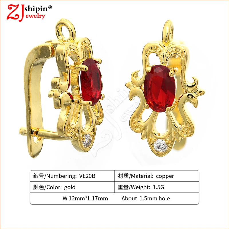 Модные серьги ZJSHIPIN с инкрустацией микро цирконием CZ ювелирные изделия