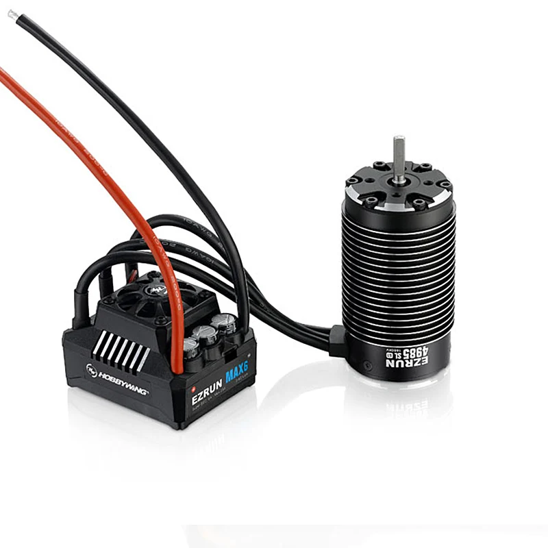 Щеточный электронный регулятор скорости HobbyWing 4985SL 1650KV Бессенсорный Бесщеточный 4-полюсного мотора с EzRun MAX6 160A бесщеточный водонепроницаемый ESC комбо для 1/6 1/7 RC автомобиль