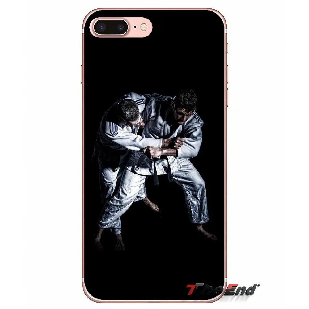 Япония дзюдо Спорт мягкий ТПУ чехол для телефона Apple iPhone X 4 4S 5 5S SE 5C 6 6S 7 8 Plus 6Plus 7plus