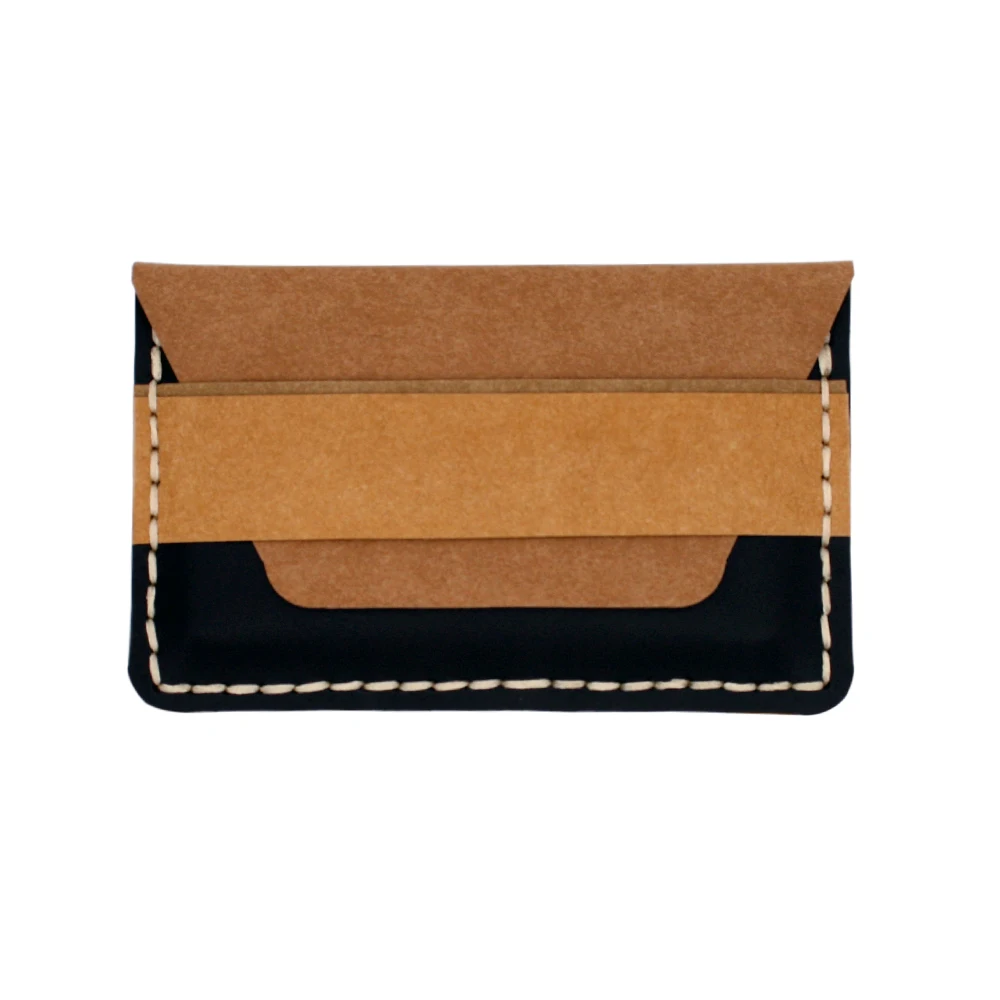 Manual Cow leather card package Washable kraft paper holder Business Mini | Багаж и сумки
