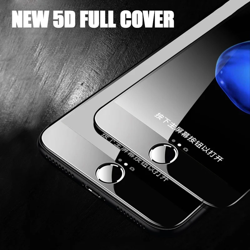 Защитное стекло TOMKAS для iPhone 6 6S Plus закаленное 5D 6D с полным покрытием 7 8 X XS
