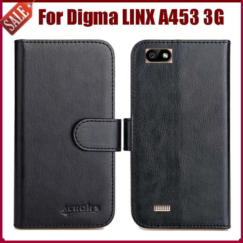 Hot Sale! Digma LINX A453 3G Case New Arrival 6 Colors Luxury Fashion Flip Leather Protective Cover Phone Bag | Мобильные телефоны
