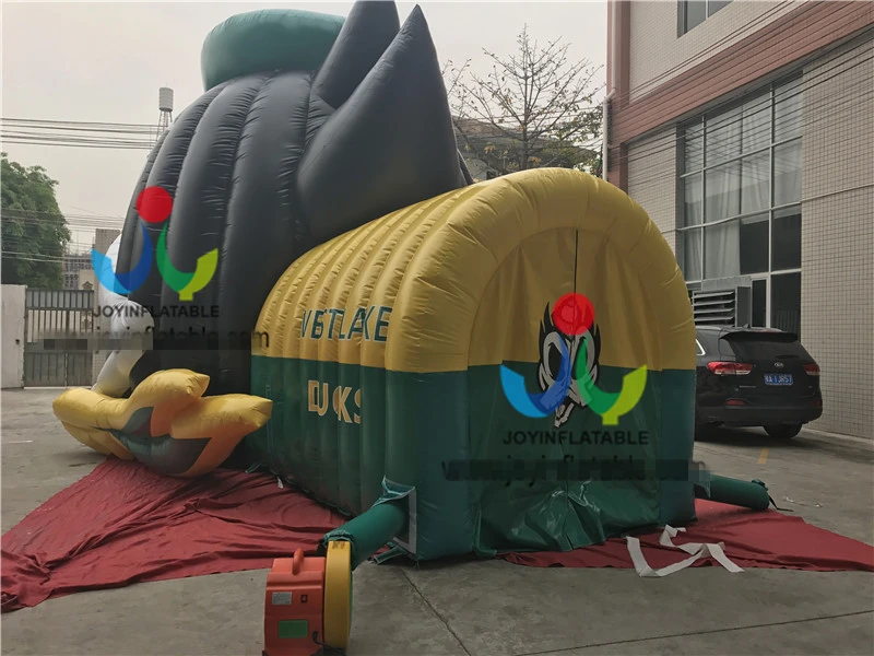 Открытый большой надувной туннель с головой утки для рекламы гигантский