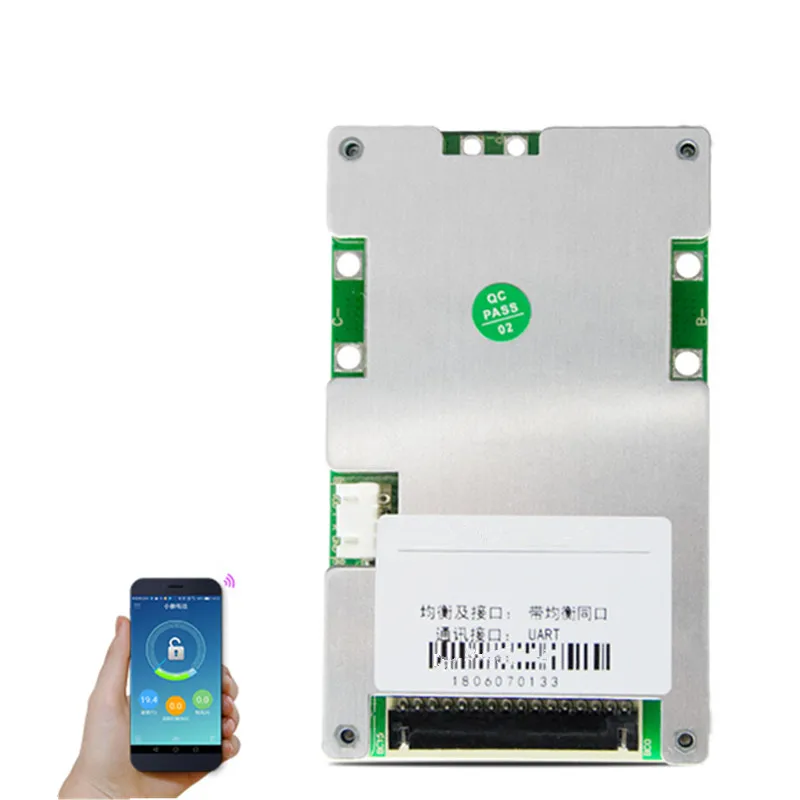 12S 20A 30A 40A 50A 60A 36В Lifepo4 Смарт BMS Pcb баланс с дисплеем заряда коммуникацией UART Android