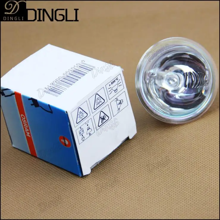 10pcs/Lot 12V100W Halogen Lamp Osram 64637 NAED 54223 EBV LIF A1/271 Microscope Lighting GZ6.35 Reflector Long Life Bulb|long life incandescent light