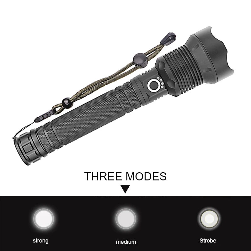 Zoomble Супер Мощный usb светодиодный фонарик 18650 или 26650 cree xhp70 32 Вт Rechargeabl lampe torche
