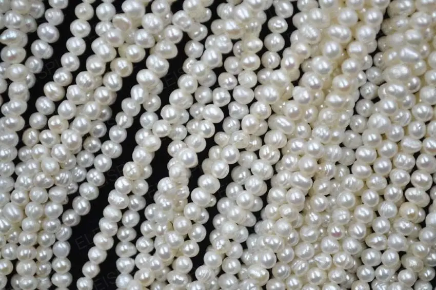 10 шт. бусины из натурального пресноводного жемчуга 4 5 мм 36 см|bead wholesale|wholesale beadssmall