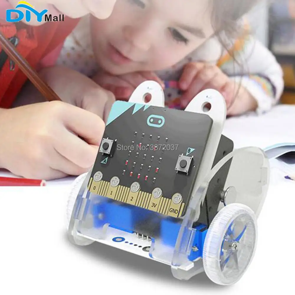 DIYamll кольцо: bit car v2 для micro:bit (без micro:bit) маленькая смарт машина DIY|Модули умного